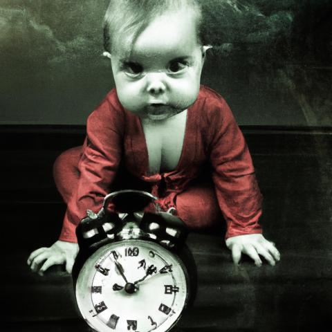 Poster for "Chrono-Baby: Past Mistakes, Future Consequences."