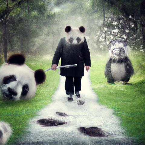 Poster for "Panda's Dream: Shadows and Memories"